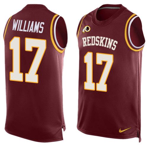 Nike Redskins #17 Doug Williams Burgundy Red Team Color Men's Stitched NFL Limited Tank Top Jersey - Click Image to Close